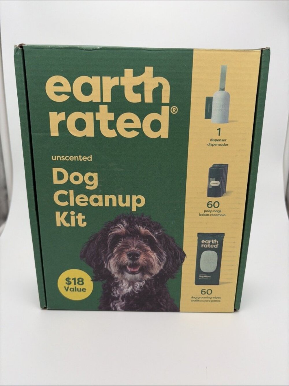 Earth Rated Dog Cleanup Kit (Unscented) 100% Leak Proof Bags Compact & Portable